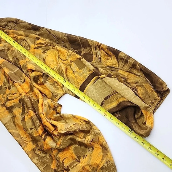 Lombok Romper Semi Sheer Onesie Boho  Stretch Orange Brown Size Small/Medium - Picture 9 of 13